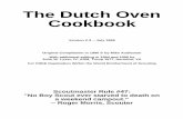 The Dutch Oven Cookbook - MacScouter · The Dutch Oven Cookbook -- 1 -- Audleman & Lyver 1. Introduction The reason for this book is to provide reference material for an individual