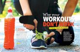 Why your WORKOUTS DON’T WORK - nextmedia€¦ · WORKOUTS Why your 1 Having an OID unnecessary sports drink Clever marketers claim you need fancy sports drinks for hydration, but
