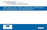 The Role of local elecTed officials in economic developmenT · The Role of Local Elected Officials in Economic Development: ... duction, designed and managed the production of the
