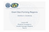 Giant Star-Forming Regions - mpia-hd.mpg.de€¦ · Lect. 3 2-Nov-2012 Introduction to the Physics of the ISM II Atomic Transitions; Gas Cooling; Collisional Excitation Lect. 4 9-Nov-2012