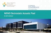 MEMS Electrostatic Acoustic Pixel - COMSOL 中国cn.comsol.com/paper/download/288711/arevalo carreno... · 10/20/2015 COMSOL 2015, Grenoble, France 12 [1] H. Olson, Music, physics