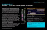 MATRIX 4 Beam Deflection AFM option - Scienta Omicron€¦ · Beam Deflection AFM option MATRIX 4 ... < 4 pmpk with QPlus AFM at 5 K, self-excitation (constant amplitude). • Integrated