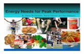 Energy Needs for Peak Performancelisagor/2010Fall/608-10Fall/FCS 608 Energy...Case Study • Suzie – 19 year old college athlete, 5’6”, 145 lbs – Aspiring soccer athlete –
