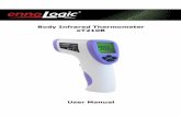 Body Infrared Thermometer eT210B Manual - ennoLogic Body Infr… · All non-contact infrared thermometers that measure body temperature work this way. To get an accurate reading,