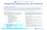 Use in Template See color options in swatch palette. For ...uwf.edu/.../aba/UWFABA_CurriculumOverview.pdf · Applied Behavior Analysis ... With many applications in clinical, educational