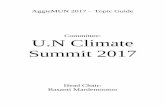 Committee: U.N Climate Summit 2017 - AggieMUNaggiemun.org/wp-content/uploads/AggieMUN_TG_Climate-Change.pdfThis Climate Summit will be taking place in downtown Singapore, a city globally