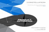PRODUCT OFFERINGS - Constellation Data & Analytics · Like every other sector of business, marketing is undergoing a technical revolution that can be impossible to keep up with. Data-driven