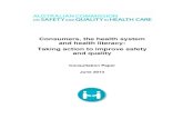 Consumers, the health system and health literacy: Taking action … · There is much activity occurring within Australia to address health literacy both inside and outside the health
