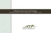 Global Income Strategy - Altrius...The Global Income strategy has yieldedstrong gains this year garnering a 13.21% return versus a gain of 6.72% for the blended balanced benchmark