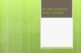 WORK ENERGY AND POWER - maritzburgcollege.co.za€¦ · WORK ENERGY AND POWER . WORK Definition: work is the product of the displacement and the component of the force applied parallel