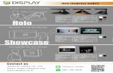 hologram brochure3 - Idisplay.co.th · 2019-07-22 · DISPU\Y ADD LIFE TO SCREEN T45 Model Three Sides Holo Showcase W95 Model One Side Holo Showcase W45 Model One Side Holo Showcase