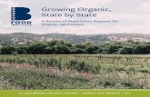 Growing Organic, State by State - Berkeley Food Institute · Although organic foods still represent only 5.3 percent of US retail food sales and less than one percent of acreage nationwide