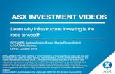 ASX INVESTMENT VIDEOS€¦ · ASX Investment video, Learn why infrastrucutre investing is the road to wealth, ASX, Australian Securities Exchange Author: ASX Created Date: 20141031030654Z