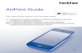 AirPrint Guide - Brother · 2020-04-06 · 1 1 Overview 1 1 AirPrint lets you wirelessly print photos, emails, web pages and documents from your iPad, iPhone and iPod touch without