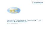 Acronis® Backup Recovery™ 10 Server Windowsdl.acronis.com/u/pdf/BackupRecoveryServerWindows_userguide.it.pdf4ositi Dep ..... 81