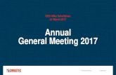 Cargotec Annual General Meeting 2017 · Annual General Meeting 2017 CEO Mika Vehviläinen 21 March 2017 Annual general meeting 21 March 2017 1 . Annual general meeting 21 March 2017