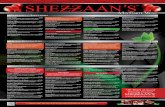 Starters / Appetisers - Shezzaan'sshezzaans.co.uk/wp-content/uploads/2017/09/Shezzaans...Starters / Appetisers Main Courses Seekh Kebab.....£2.95 Tender minced lamb with onions, herbs,
