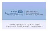 Crucial Conversations in Oncology Nursing: Considerations ...€¦ · Crucial Conversations in Oncology Nursing: Management Considerations for the AML Patient