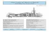 Our Lady of Mercy Church · 2019-09-19 · Our Lady of Mercy Church Park Ridge, New Jersey 07656 March 4, 2018 Third Sunday of Lent Rev. Msgr. Joseph R. Chapel, Pastor John Rokoszak,