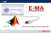 E-MAE-MA 3 MATLAB® development Challenges solved using E-MA • E-MA (Enterprise Architect Connected MATLAB®) is a standalone MATLAB® application which can either read an *.eap