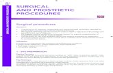SURGICAL AND PROSTHETIC SURGICAL AND PROSTHETIC SURGICAL AND PROSTHETIC PROCEDURES Surgical procedures