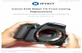 Canon EOS Rebel T3i Front Casing Replacement · Canon EOS Rebel T3i Front Casing Replacement This guide will help you replace the body of the Canon EOS Rebel T3i. Written By: Natalie