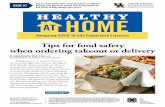 Tips for food safety when ordering takeout or delivery · Continued page 4 Tips for food safety when ordering takeout or delivery BY SANDRA BASTIN, PH.D., R.D.N., L.D. Extension Professor