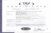 biffi.it · This certficate does not allow the manufacturer to use the safety mark of TÛV INTERCERT. eridoon Sergizzarea Dipl. TÜV INTERCERT Certification Body Product description