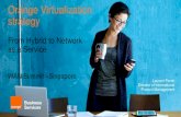 Orange Virtualization strategy - WAN SUMMIT · Orange Virtualization strategy From Hybrid to Network as a Service Discover how virtualization and global orchestration will support