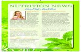 NUTRITION NEWS - Calorie Control C NUTRITION NEWS Sweet Facts About Stevia Sweet Substance: Stevia Stevia