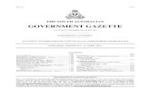 THE SOUTH AUSTRALIAN GOVERNMENT GAZETTE · 1124 THE SOUTH AUSTRALIAN GOVERNMENT GAZETTE [18 April 2013 Department of the Premier and Cabinet . Adelaide, ... Portfolio) Act 2013. ...