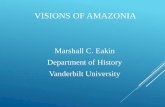 VISIONS OF AMAZONIA - Vanderbilt University · THE RIVER (IN BRAZIL) Amazonia –45% of land, 7% of population 40% of that 7% is in two cities (Belem & Manaus) 3,900 miles in length