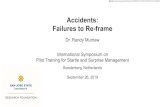 Accidents: Failures to Re-frame - NASA€¦ · Accidents: Failures to Re-frame Dr. Randy Mumaw International Symposium on ... §A focus on other inputs to SG pressure (use of schematics)