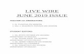 LIVE WIRE JUNE 2019 ISSUE - J.B.A.S. College...LIVE WIRE JUNE 2019 ISSUE TEACHER CO-ORDINATORS: 1. Dr. P.LALITHA (FN SESSION) 2. Mrs. S. MUSARATH PARVEEN (AN SESSION) STUDENT EDITORS: