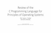 Review of the C Programming Languagesites.fas.harvard.edu/~libe251/fall2019/slides... · •In the C Programming Language, all binary operator are left-associative except for the
