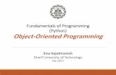 Fundamentals of Programming (Python) Object …ce.sharif.edu/courses/96-97/1/ce153-12/resources/root...(Python) Object-Oriented Programming Sina Sajadmanesh Sharif University of Technology
