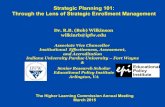 Strategic Planning 101: Through the Lens of Strategic ...€¦ · Strategic Planning 101: Through the Lens of Strategic Enrollment Management The Higher Learning Commission Annual