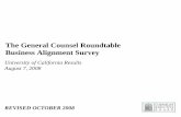 Business Alignment Survey ResultsThe General Counsel Roundtable's Business Alignment Survey is a management tool for understanding how the legal department’s performance and priorities