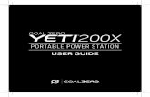 CHARGE ME NOW - Goal Zero · know the Goal Zero Yeti is charging when a lightning bolt icon flashes blue in the display. The Goal Zero Yeti is fully charged when the battery display