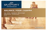 BALANCE YOUR CHAKRA - Seaport Salon and Spa · BALANCE YOUR CHAKRA FEATURING THE AVEDA™ CHAKRA EXPERIENCE 60 min. Chakra Massage Ultimate Pedicure $130 Package expires 9/30/16 A