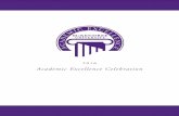 Academic Excellence Celebration - McKendree University · 2 Morning Schedule 8:00 CHECK-IN for posters, presentations, and performances in PAC lounge 8:00 a.m. – 12:00 p.m. 8:30