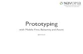 Prototyping - Northern User Experience · Prototyping with Mobile First, Balsamiq and Axure @keithdoyle helping web professionals create a responsive user experience