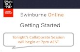 Getting Started - Amazon Web Services...Swinburne Online Student Portal Log on Log into the Student Portal by following the link in your Welcome Email You will need you Student ID