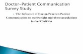 The Influence of Doctor/Practice-Patient Communication on overweight … · 2013-10-30 · TAFP: The Influence of Doctor/Practice-Patient Communication on overweight and obese populations