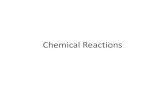 Chemical Reactions - mrsproles.weebly.commrsproles.weebly.com/.../chemical_reactions.pdf · What are synthesis RXNs? •In a synthesis reaction, 2 or more substances combine to form