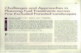 Challenges and Approaches in Planning Fuel Treatments ...Challenges and Approaches in Planning Fuel Treatments across Fire-Excluded Forested Landscapes I Brandon M. Collins, Scott