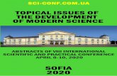 TOPICAL ISSUES OF THE DEVELOPMENT OF …...3 UDC 001.1 BBK 91 The 8th International scientific and practical conference ³Topical issues of the development of modern science´ (April