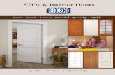 BROSCO Interior Doors · BROSCO’s vast assortment of quality Interior Doors showcased in this catalog will guide you in choosing the door that will best ﬁ t your home’s décor.