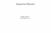 Apache Maven - ai.fon.bg.ac.rsai.fon.bg.ac.rs/wp-content/uploads/2020/04/Maven.pdf · Apache Maven Maven je alat sa kojim se radi iz konzole: – mvn install – mvn test Da bi se