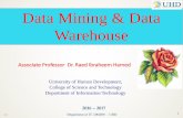 Data Mining & Data WarehouseAn inverse task of mining audio (such as music) databases which is to find patterns from audio data Visual data mining may disclose interesting patterns